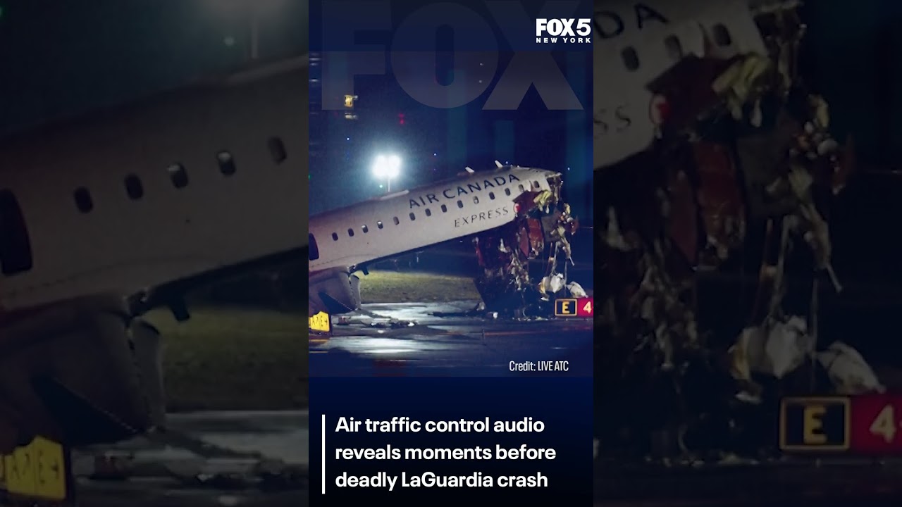 Air traffic control audio from Air Canada crash at LaGuardia