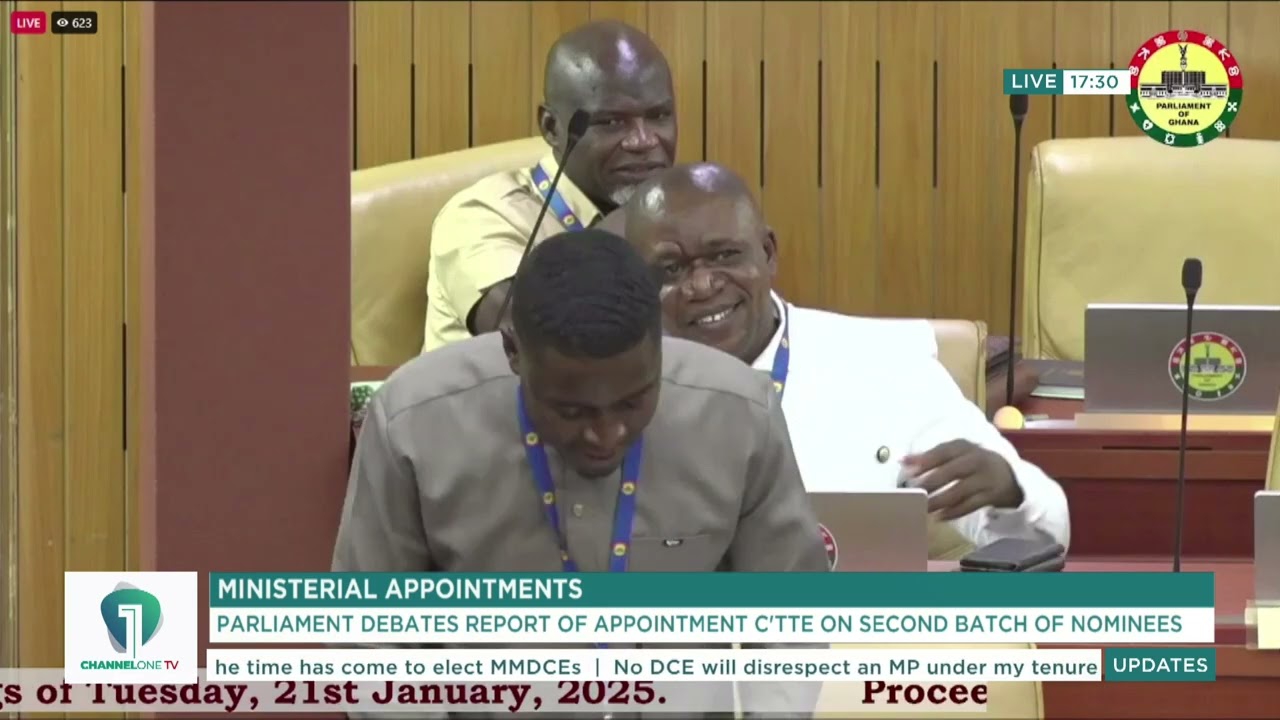 🇬🇭 WATCH! First-Time MP Edem Agbana Makes His First Submission in Parliament!