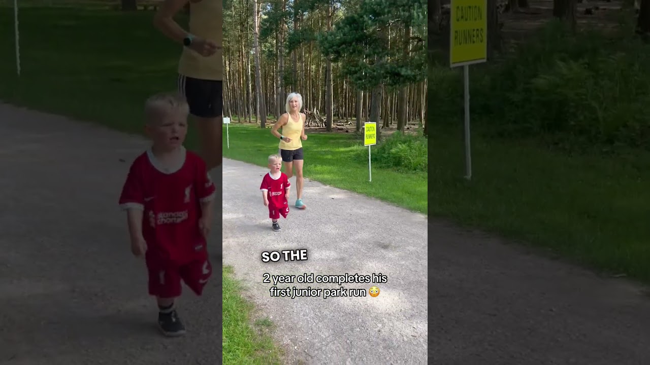 Tiny Toddler Completes First 2KM Park Run! 🥹❤️