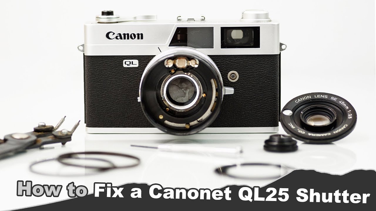 How to Fix a stuck shutter on a Canon Canonet QL25