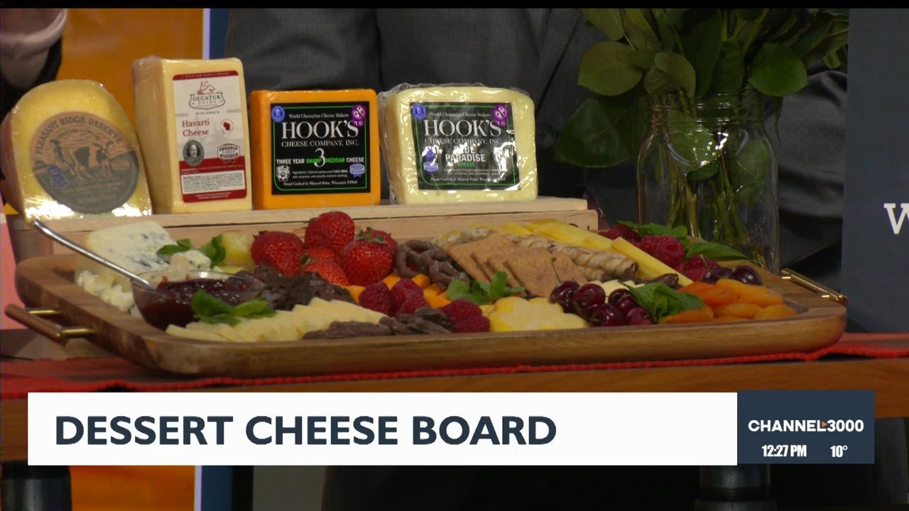 Dairy Farmers of Wisconsin: Dessert Cheese Board for National Cheese Lovers Day