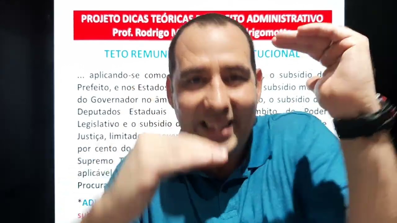 Teto remunerat&oacute;rio constitucional - Prof. Rodrigo Motta