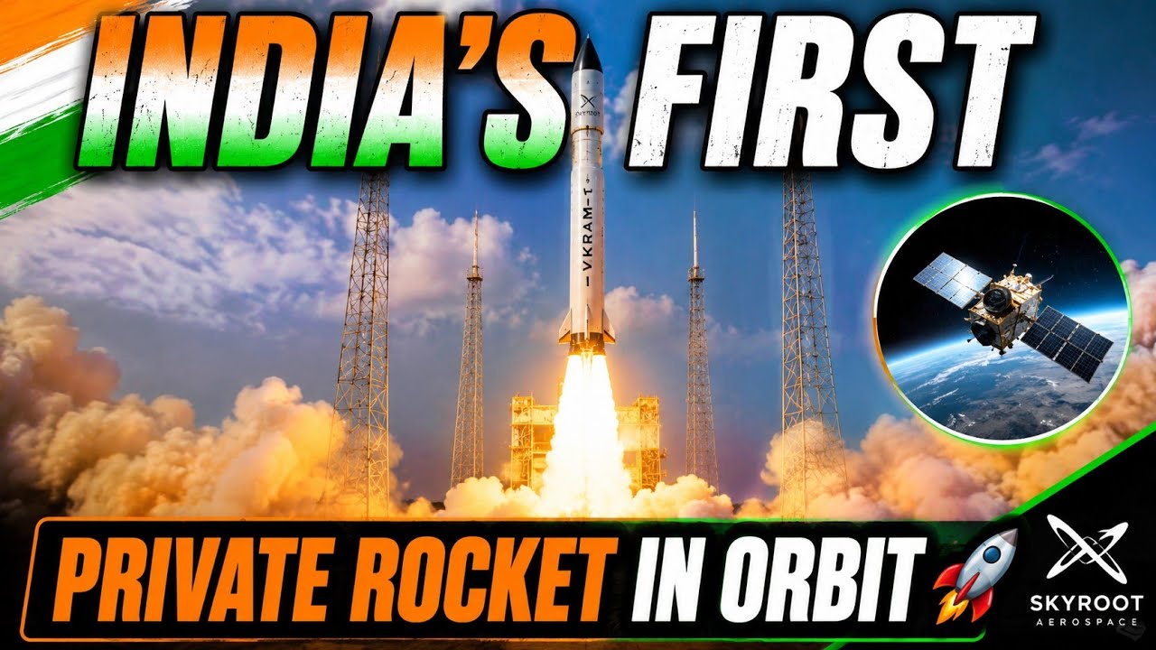 India's First Private Orbital Rocket Launched! | Skyroot Vikram-1 Explained