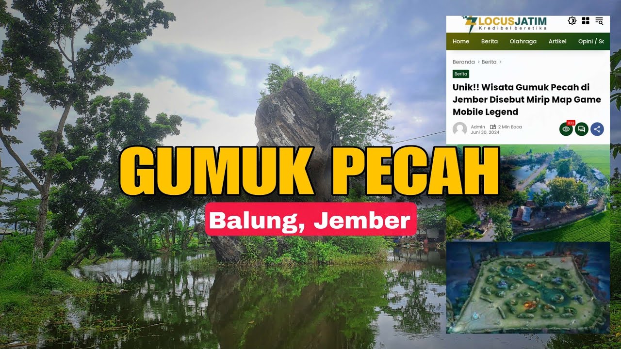 Gumuk Pecah ‼️ Wisata Unik Di Jember Yang Mirip Dengan Map Game Mobile Legend | Vlog #31