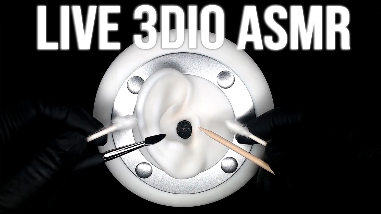 ASMR Ear Cleaning | Cotton Swabs (Q-Tips) • LIVE Binaural 3Dio Mic