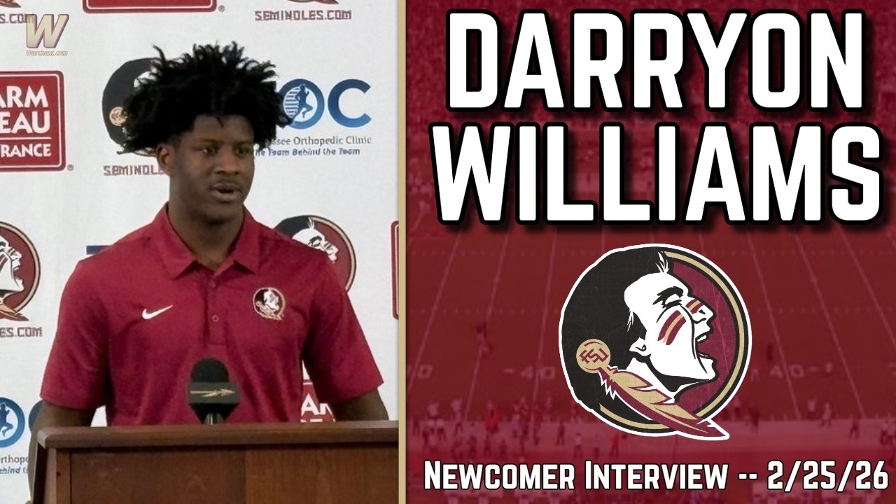 Darryon Williams Newcomer Interview 2-25-26 | FSU Football | Florida State Football | Warchant TV