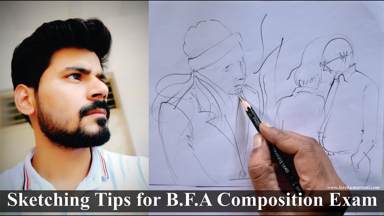 Sketching tips for B.F.A Composition Exam/B.F.A Entrance Exam (Best Tips)