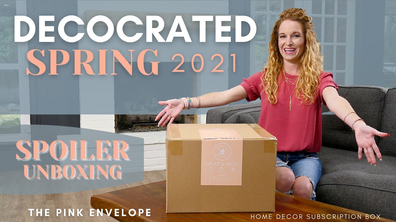 DecoCrated Spring 2021 Unboxing | Spring Home Decor Box | Spring Decorate with Me Mantle edition