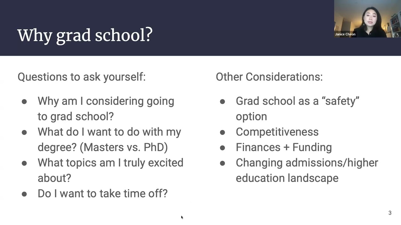Grad School 101