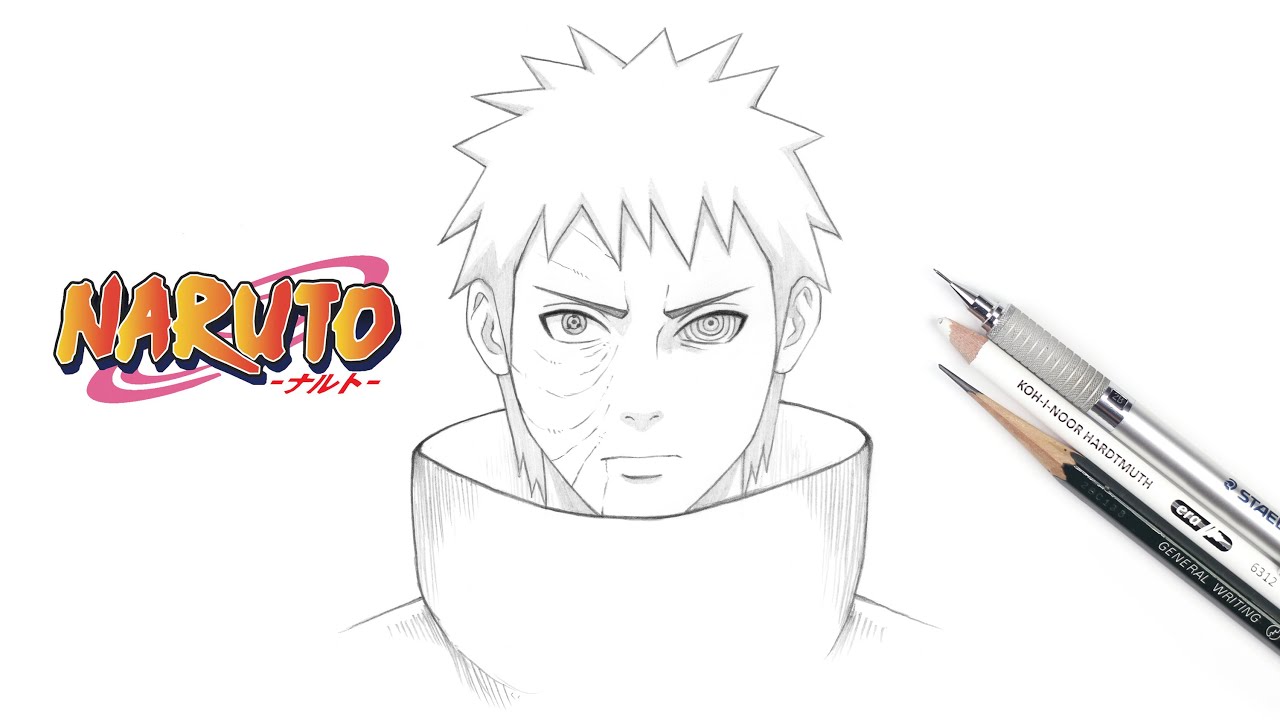 How to draw Uchiha Obito | Naruto | Uchiha Obito