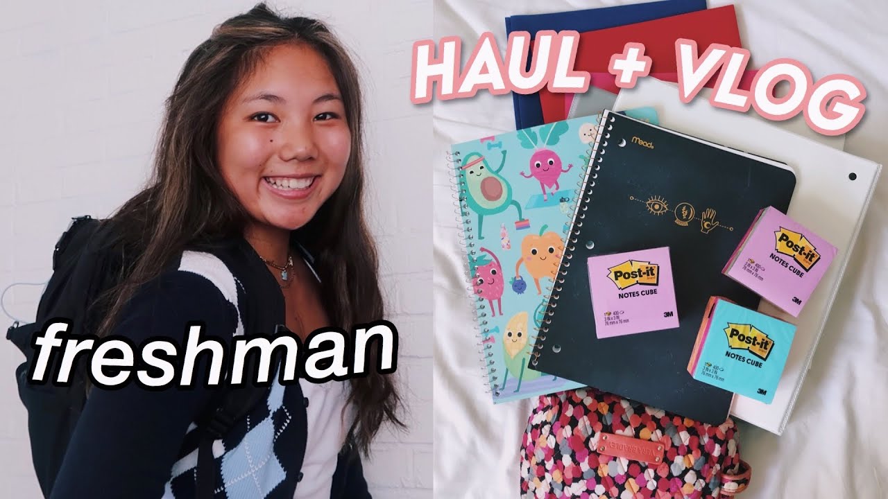 back to school supplies shopping + HAUL (high school freshman)
