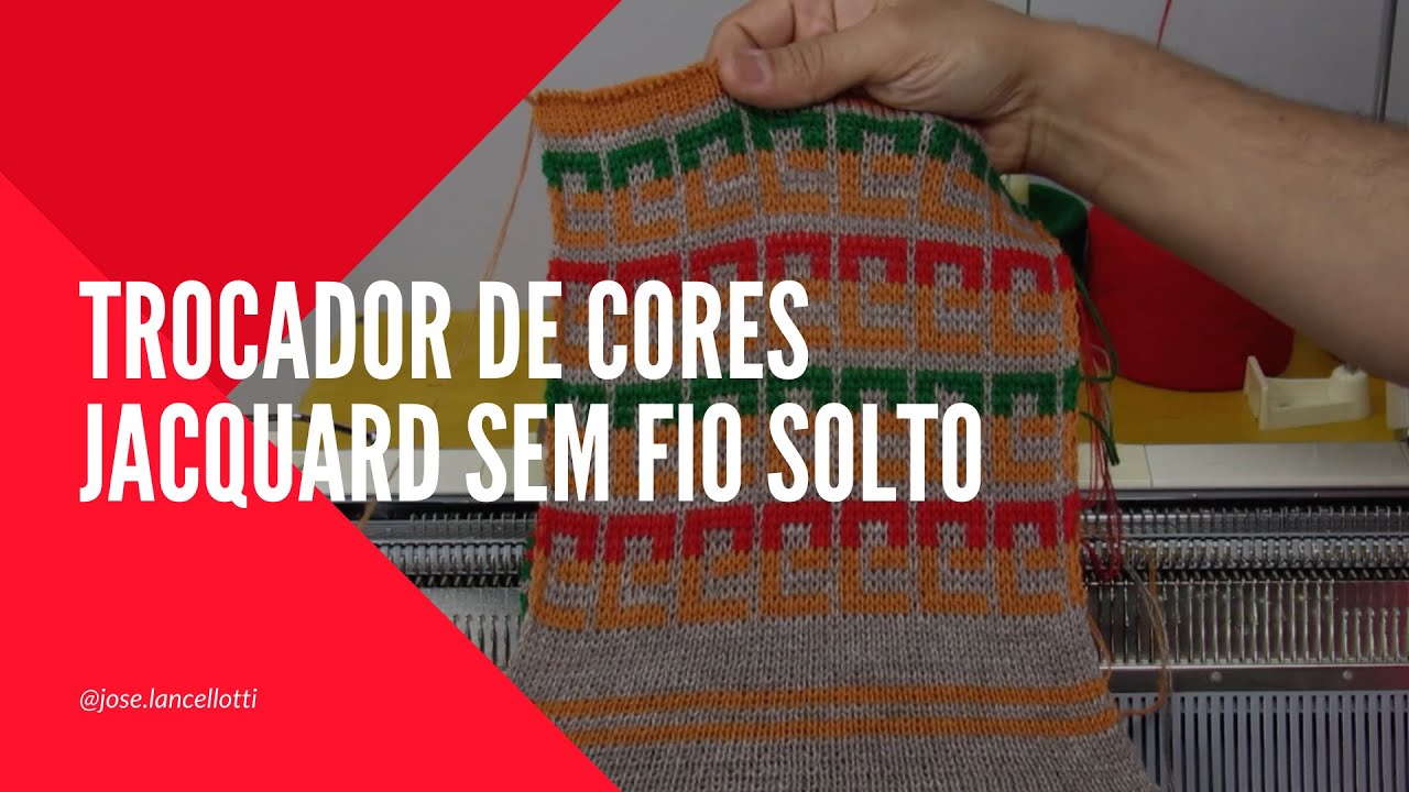 Tricô à Máquina - Elgin 840+Frontura | Trocador de Cores  - Jacquard sem fios Soltos