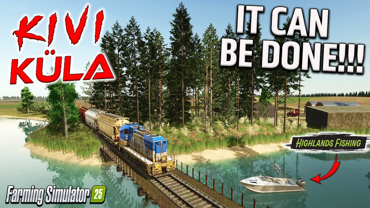 Kivi Küla WITH HIGHLANDS BOATS?!! NEW MOD MAP! (TOUR/REVIEW!) Farming Simulator 25