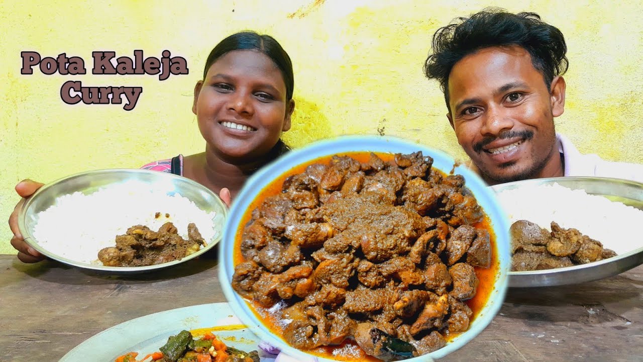 Chicken Liver Curry | Kaleji Special | Adivasi Style | Eating Show | Eating Rice And Chicken Liver