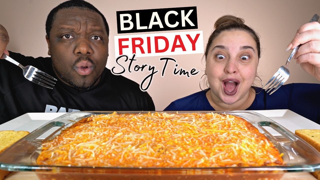 Eating DOLLAR TREE Ravioli Lasagna [Story Time]