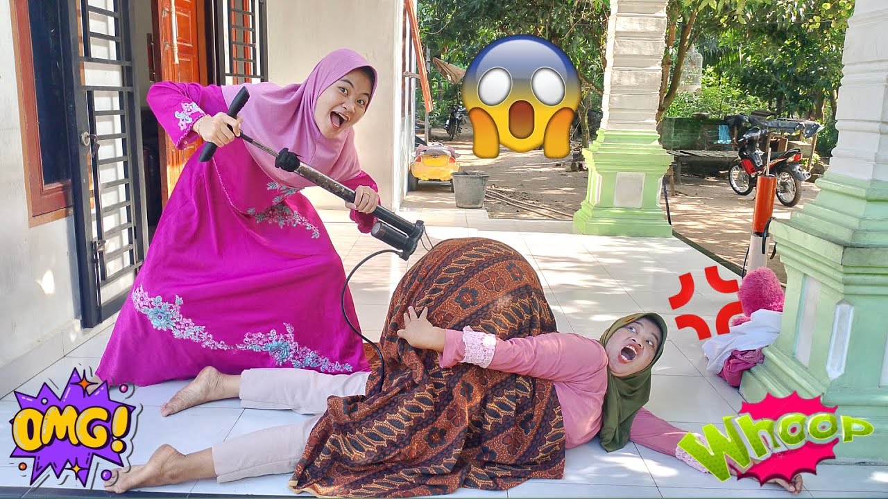 Drama Lucu😂🤣 Kasihan Lagi Enak Tidur Dikompa Punggungnya Sampai Membesar !!