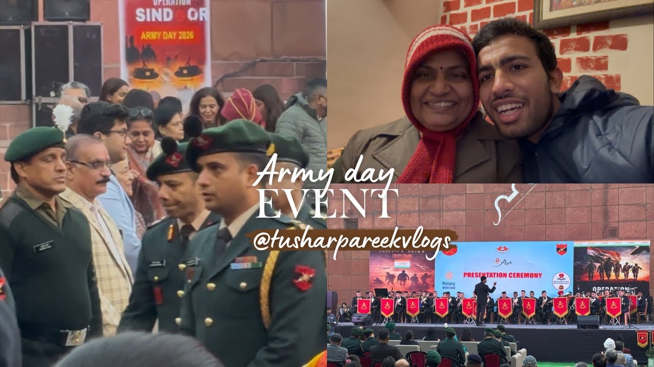 Unexpectedly Army Day Event dekhne ka mauka mila | Tushar Pareek Vlogs