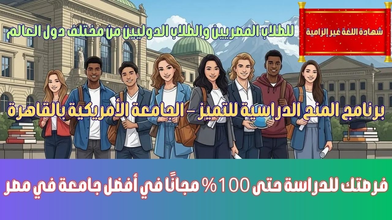 برنامج المنح الدراسية للتميز – الجامعة الأمريكية بالقاهرة