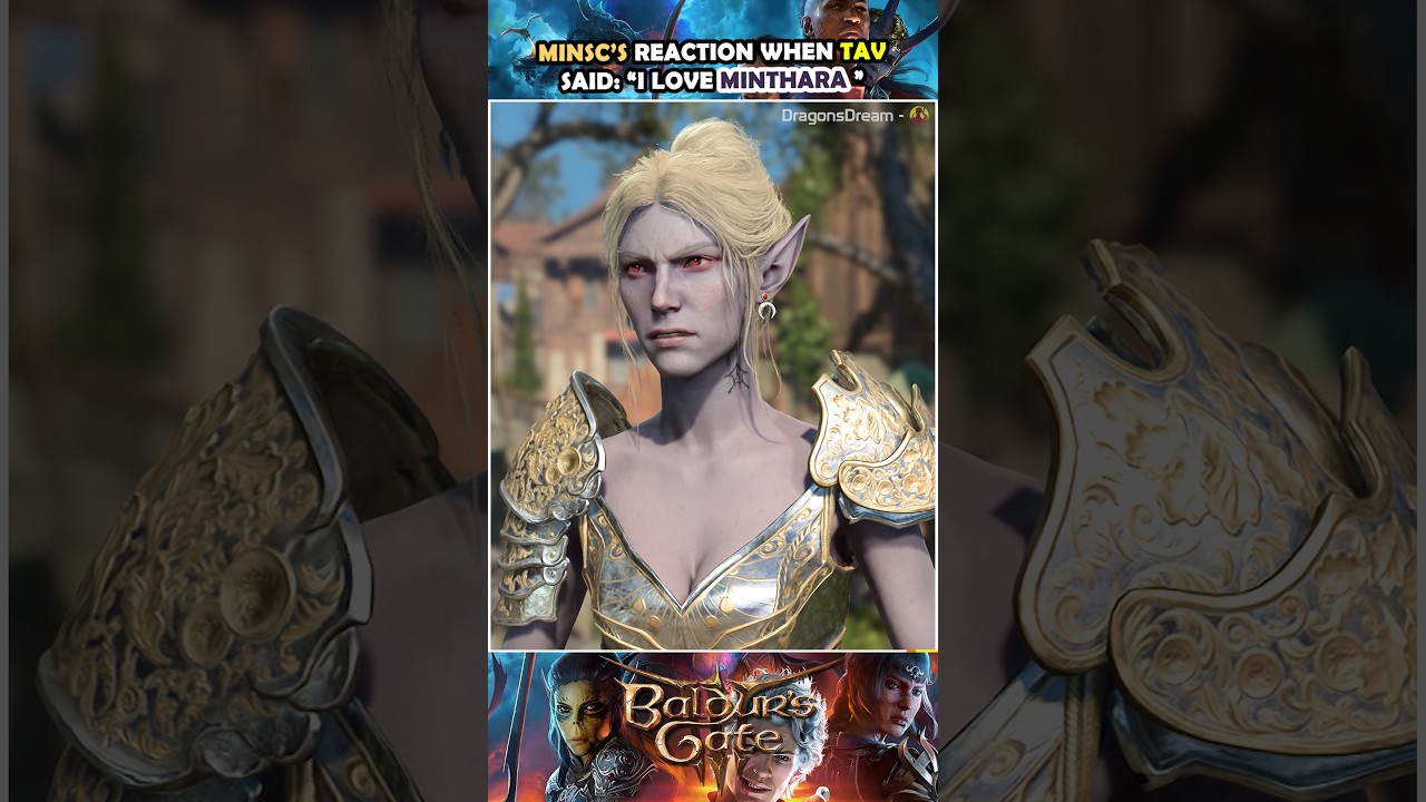 Minsc's reaction when I said I love Minthara in Baldur's Gate 3