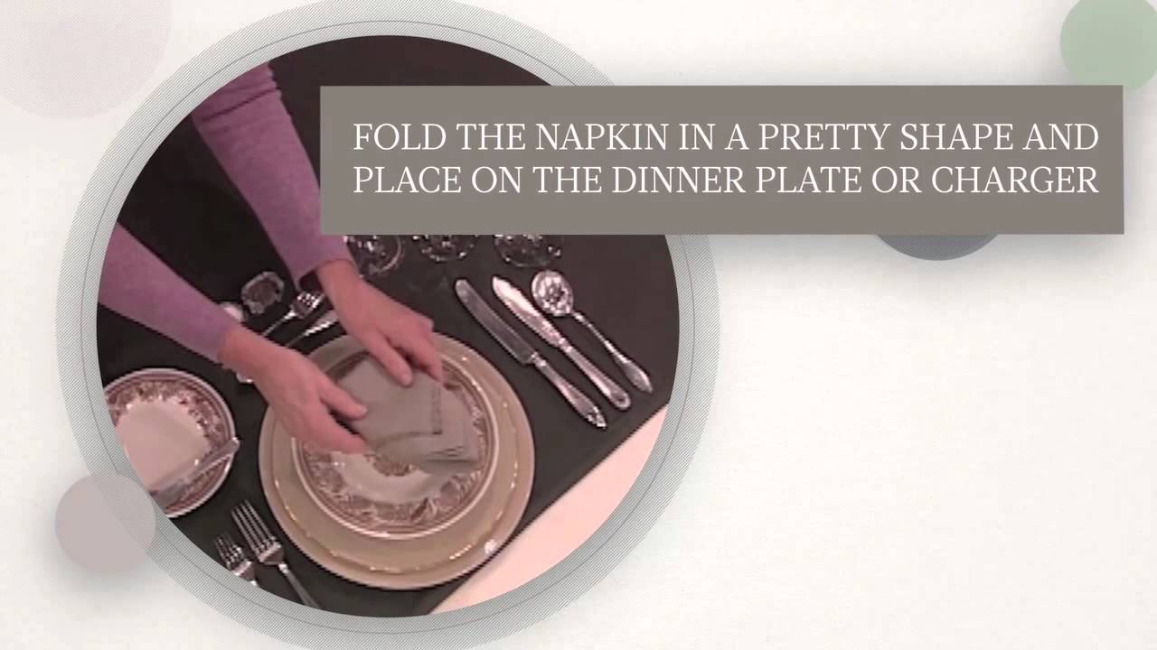 Good Things: How to Set a Formal Dinner Table - Martha Stewart