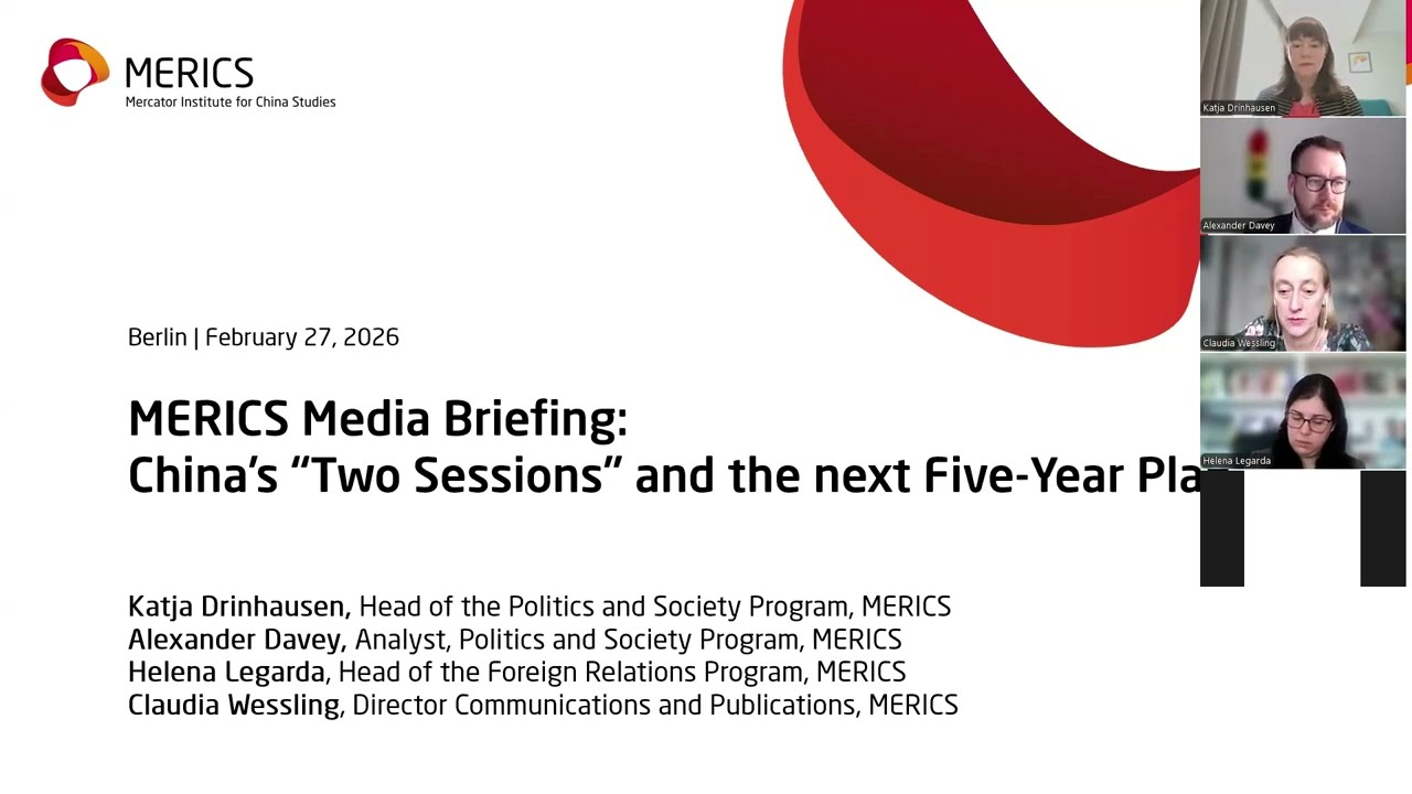 MERICS Media Briefing: The 15th Five Year Plan and the National People's Congress 2026