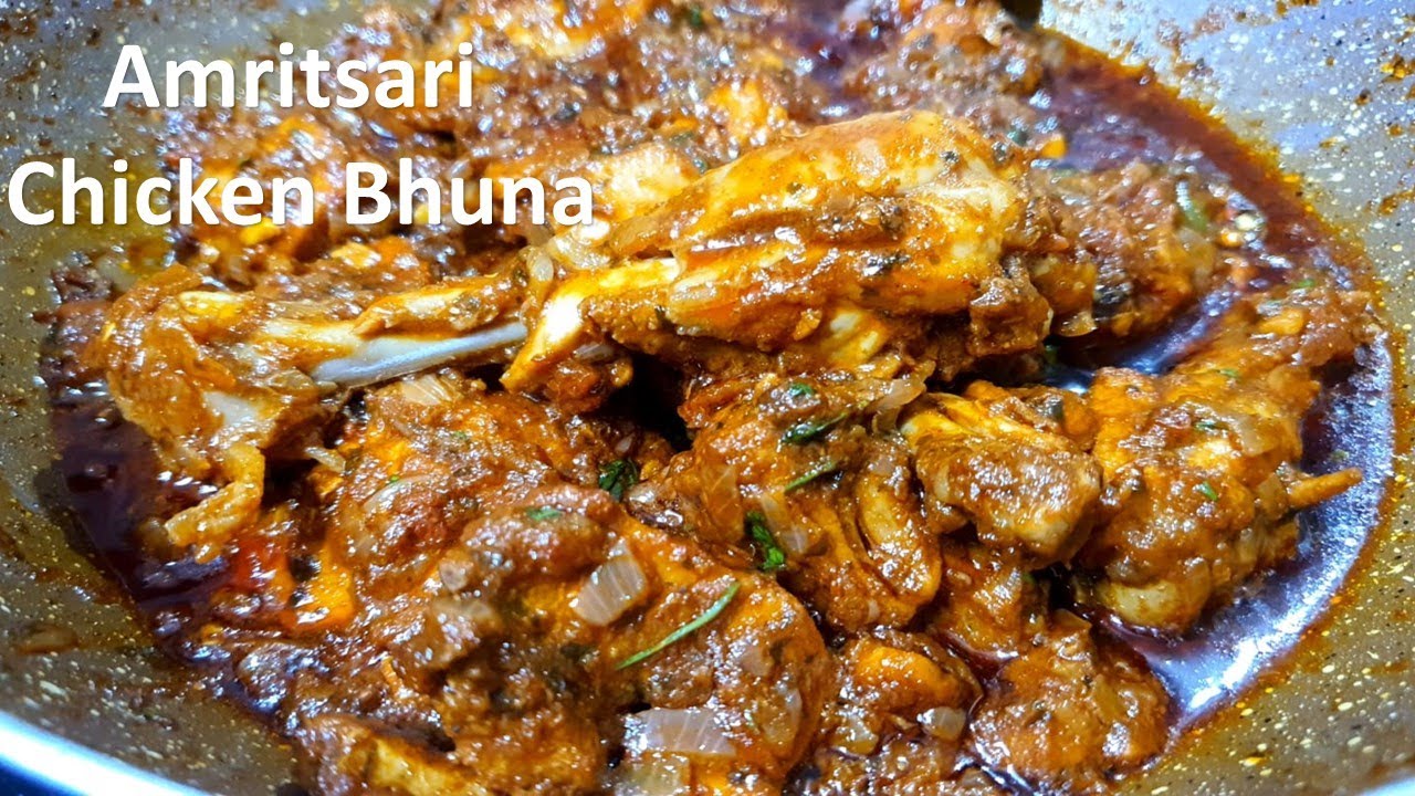 Amritsari chicken bhuna recipe l Chicken fry recipe