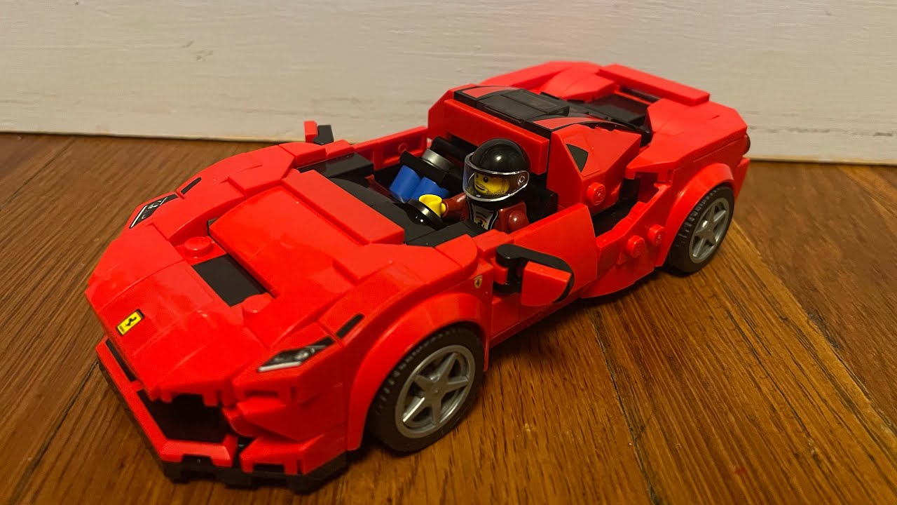 Lego Ferrari f8 Tributo with nitro and engine mod with Tutorial