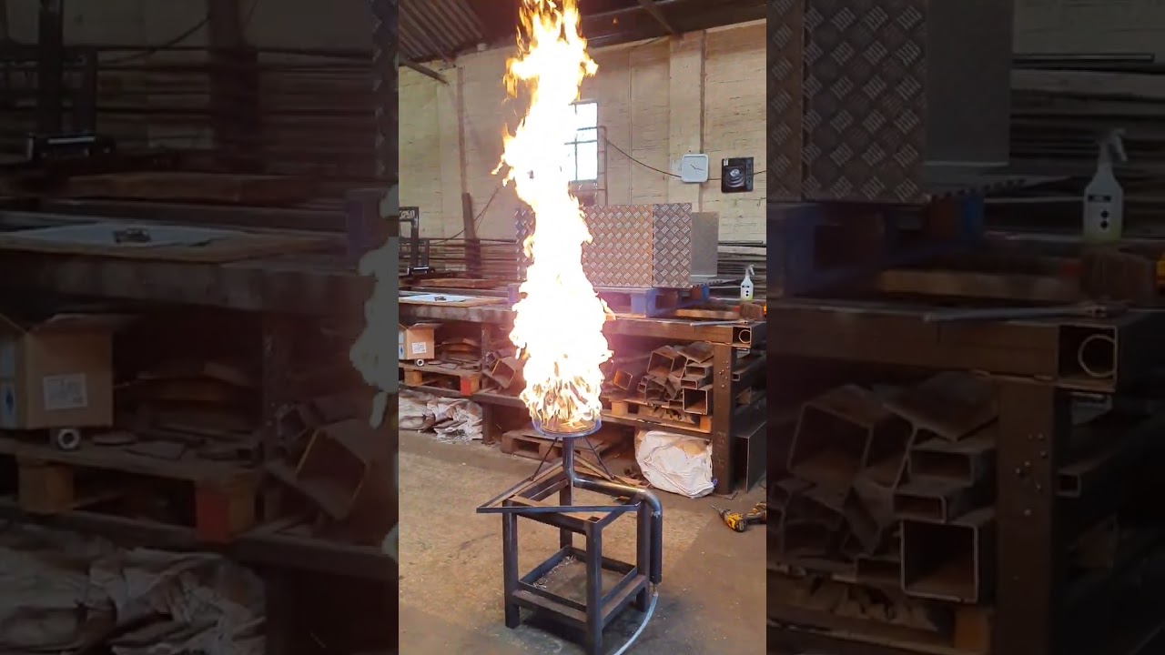 Gas burner test. This was used in a Queens Jubilee beacon
