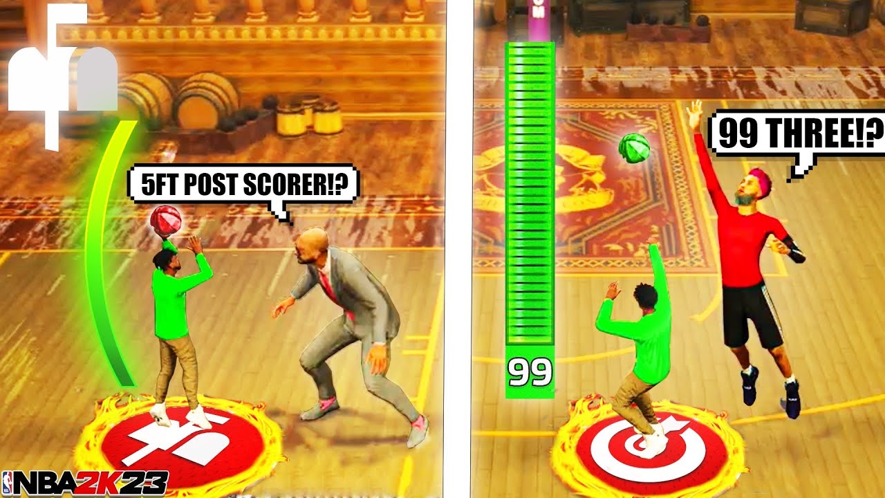 This 5&rsquo;7 POST SCORER + 99 3PT RATING is UNSTOPPABLE on the 1V1 COURT on NBA 2K23