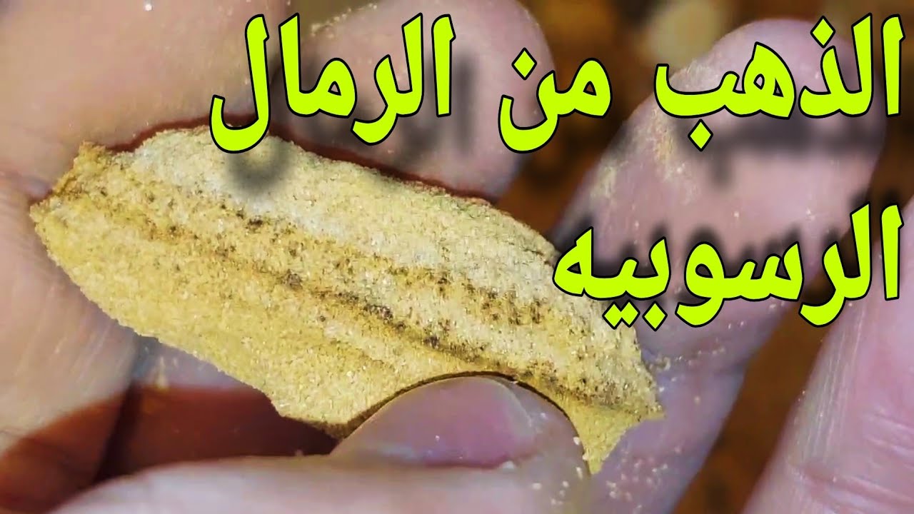 مهم جداً استخلاص الذهب من الرمال الرسوبيه