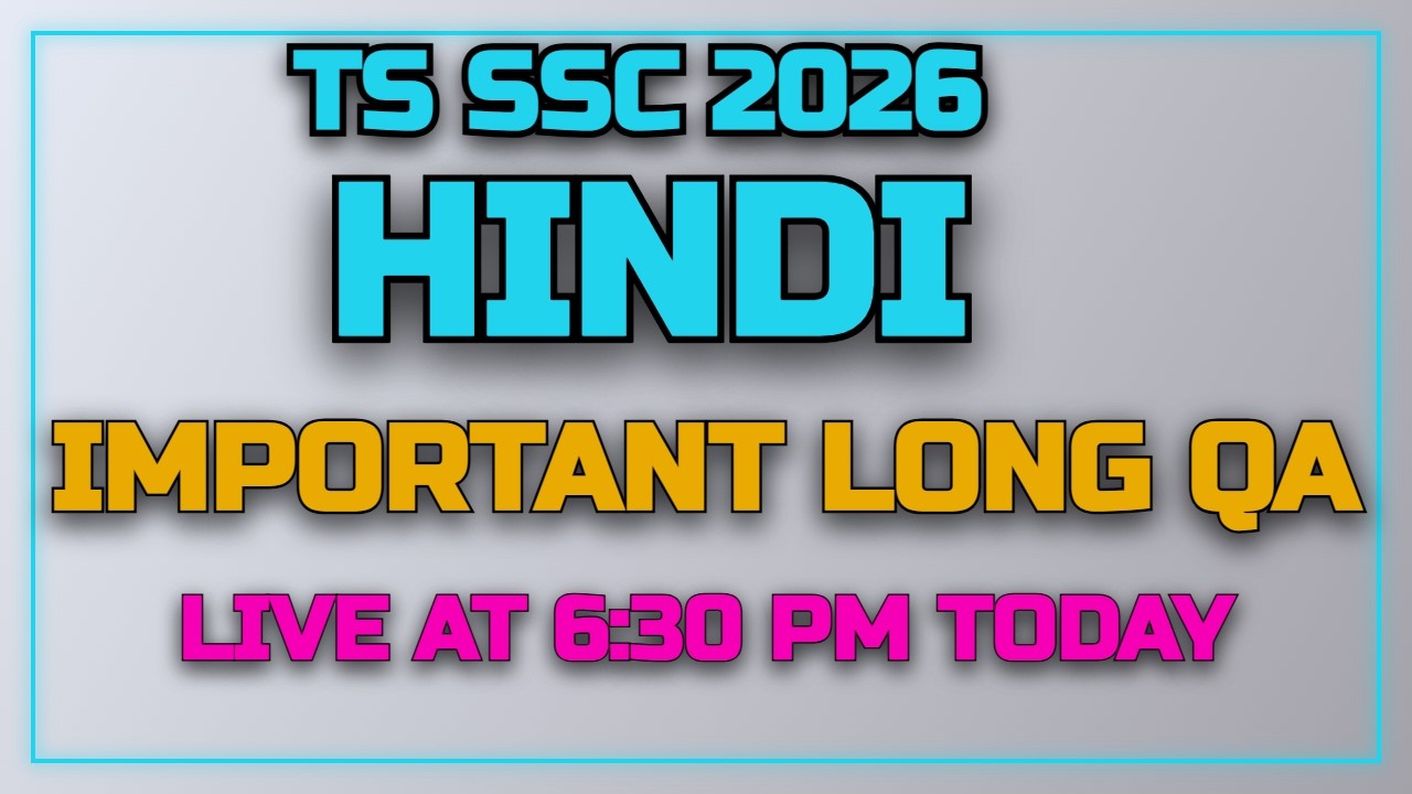hindi important questions 2026 ts board class 10. hindi class 10 important questions 2026