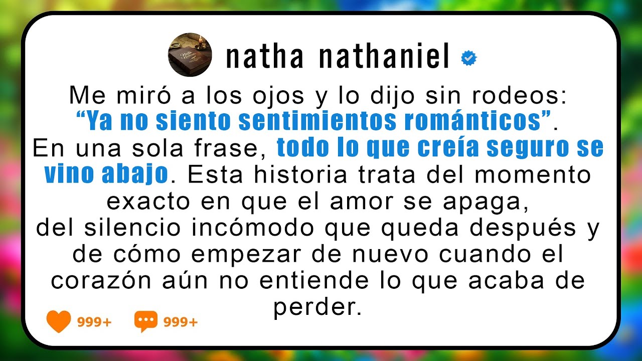 Mi novio me miró y dijo: 