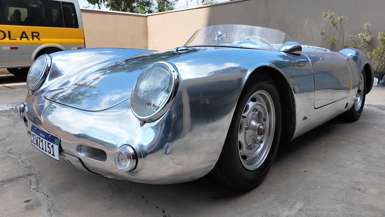 Porsche 550 Spyder de alumínio feito no Brasil!