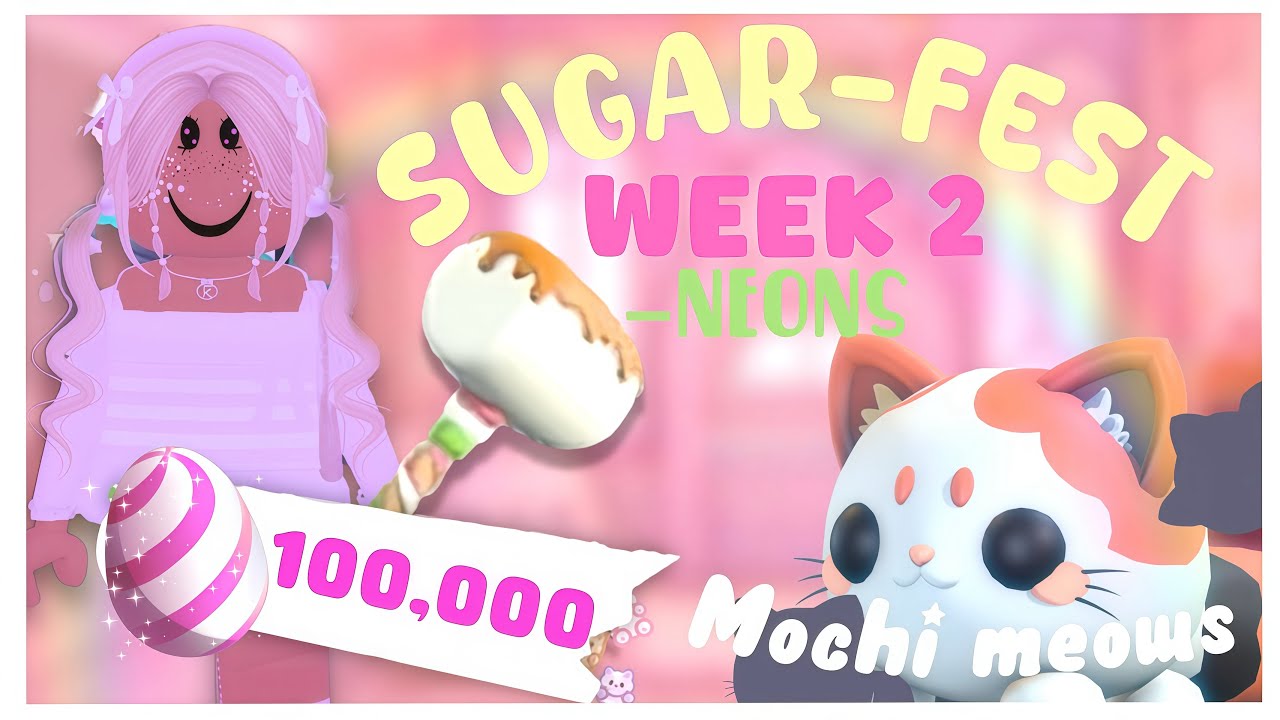 EXPLORING WEEK 2 +MAKING NEON WAFFLE WYRM AND COLLECTING MOCHI MEOWS- REVAMP + GIVEAWAY🧸🩰🪴🐣#adoptme 