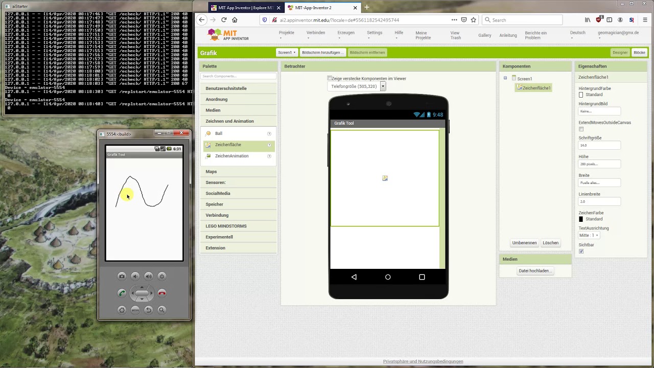 9 MIT App Inventor - Grafik 1 - deutsche Anleitung