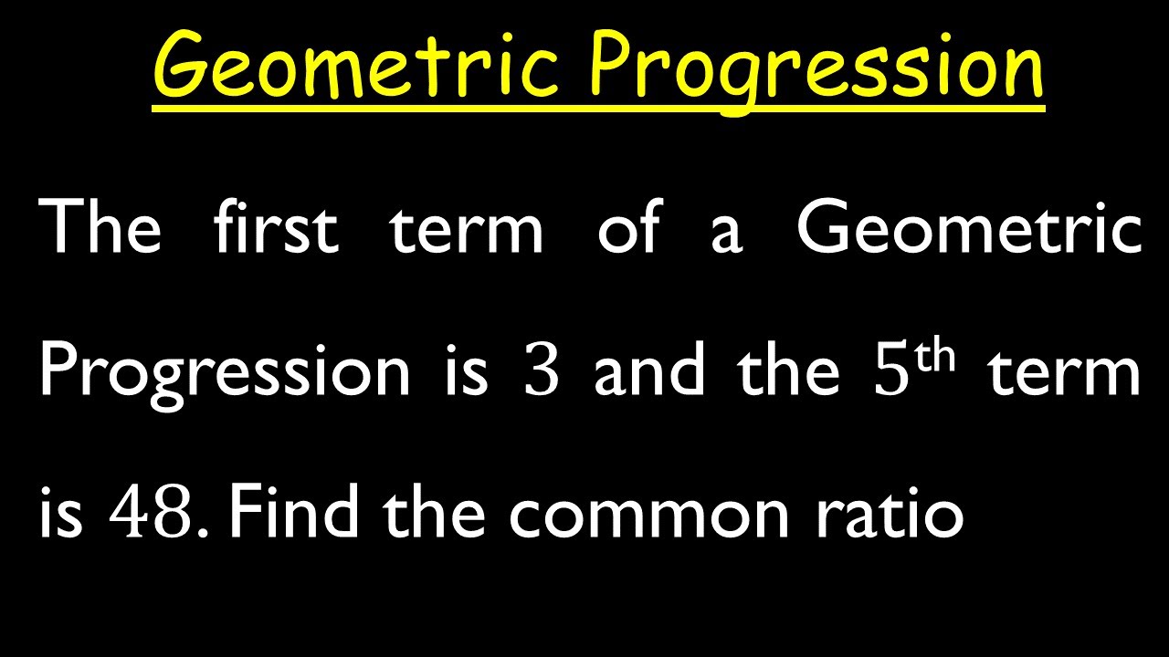 Sequences and Series | Geometric Progression | Likely Examination Questions | Maths Center