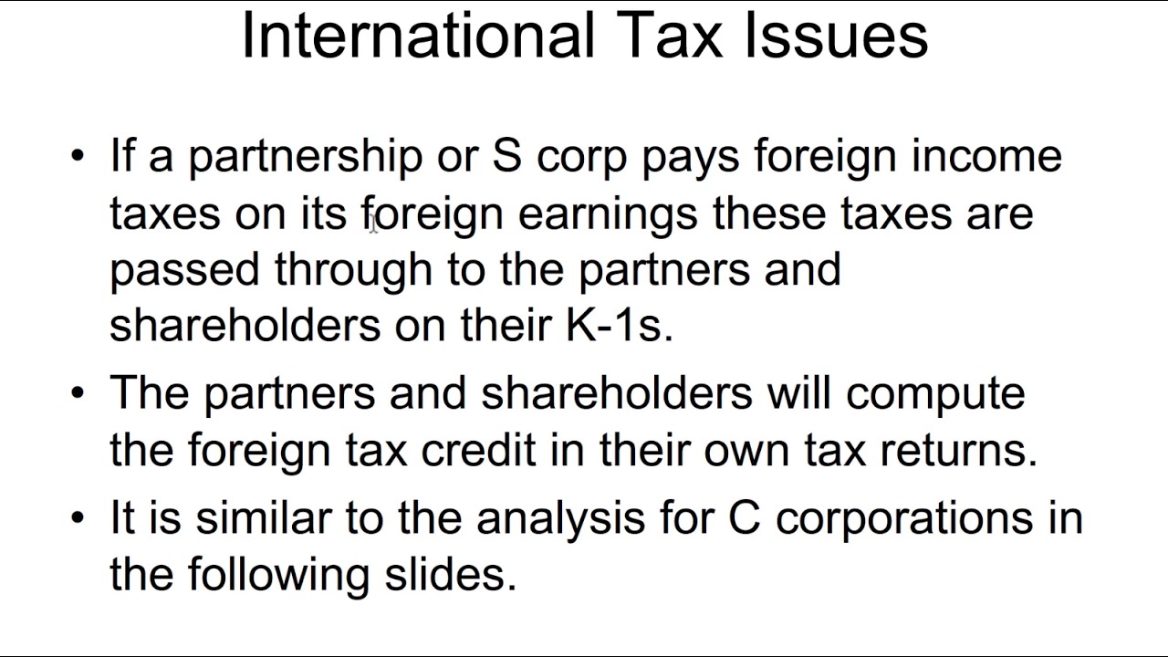 Introduction to International Tax