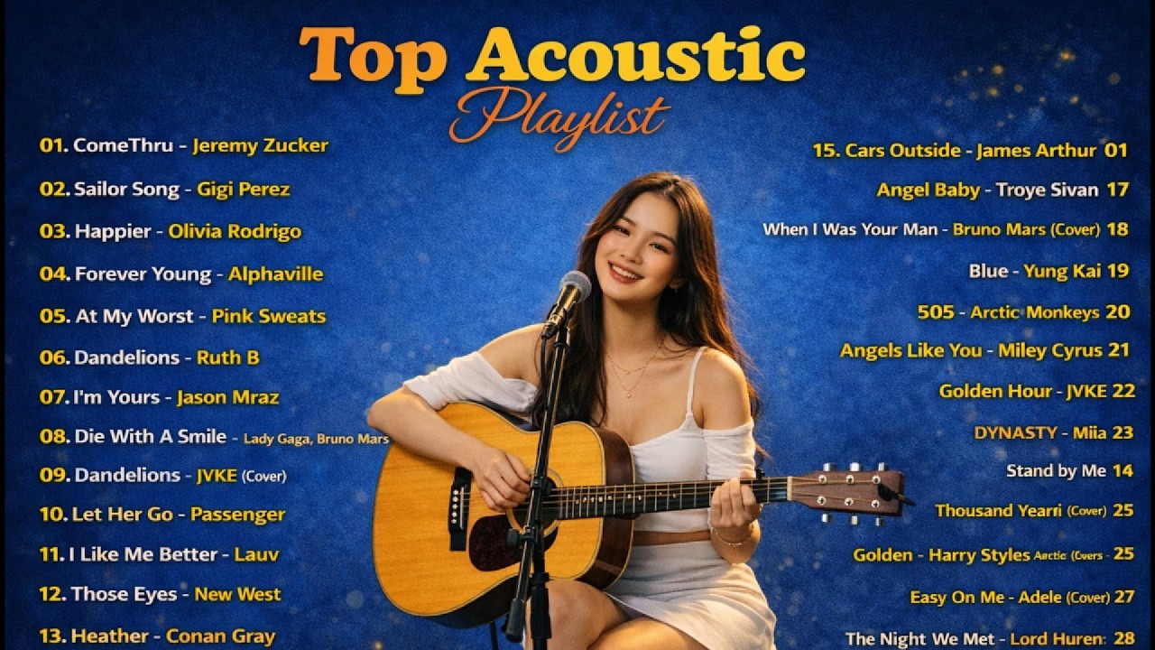 Best Acoustic 2026 ☔🎵 | English Love Songs Viral TikTok Chill | Lady Gaga, Taylor Swift