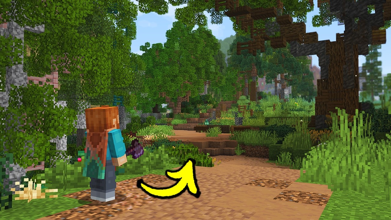 Я построил настоящий лес в своем мире Minecraft