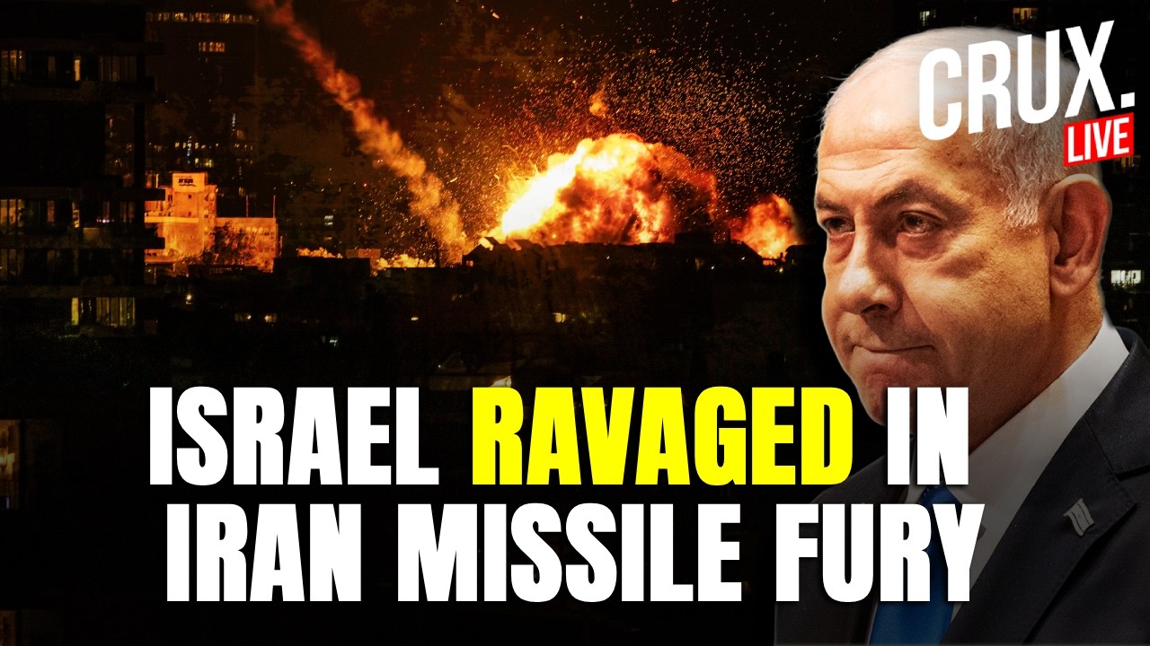 LIVE | Iranian Missiles Cause Massive Damage In Israel As Cluster Bombs Burn Cars, Buildings