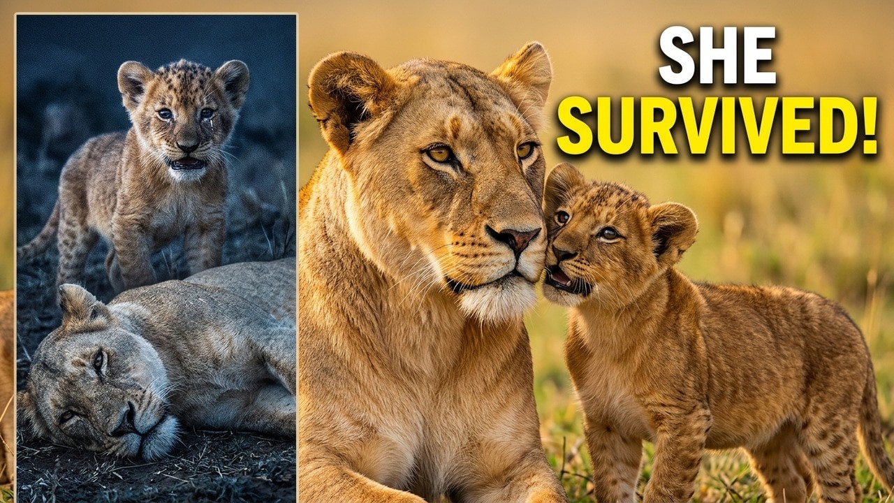 Lion Cub Cries All Night to Save Injured Mom 😭🦁 | React to Rescue