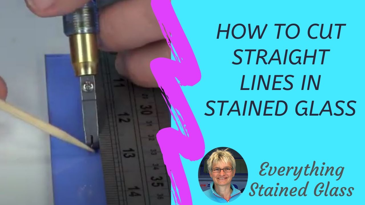 Stained Glass Cutting Technique - Straight Lines