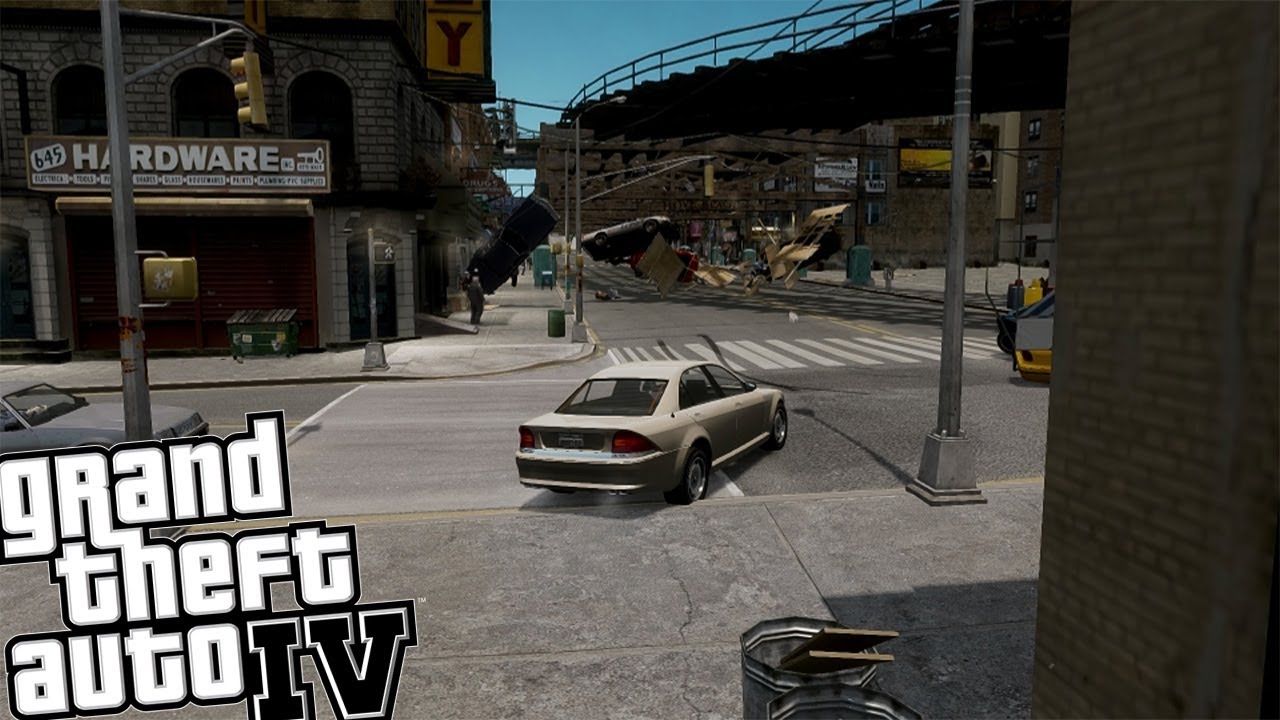 GTA IV Tornado Mod - Huge Tornado Attack on Liberty City!