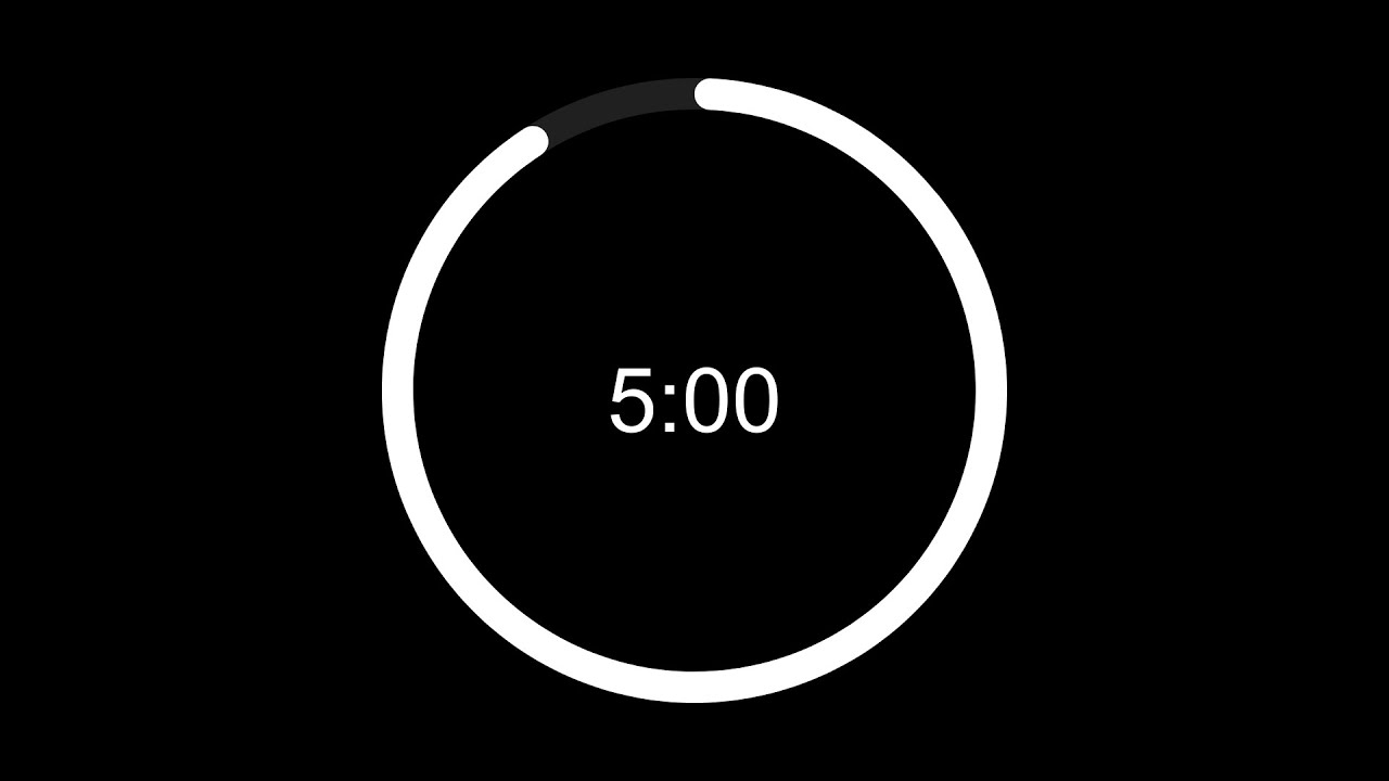 5 Minute Clean Timer Countdown
