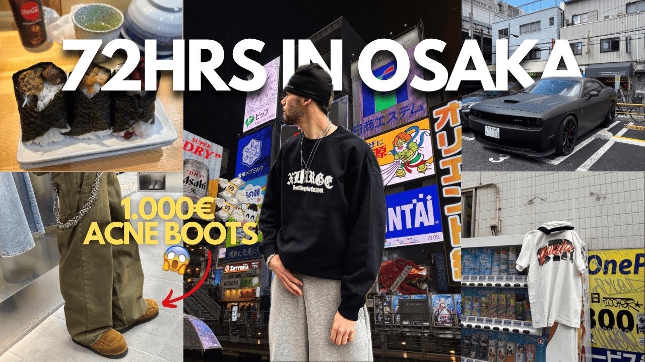 72HRS IN OSAKA🛍️🤯, SHOPPING ESKALATION (ACNE STUDIOS, X-LARGE & MORE) I WEEKLY INSIGHTS #16 BENBRUR