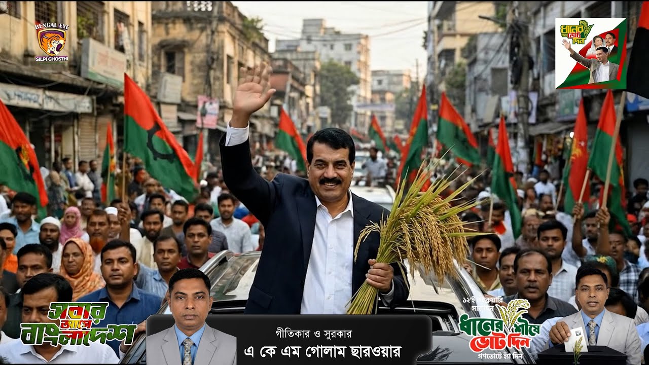 নরসিংদীর গর্জন | Khairul Kabir Khokon | BNP Campaign Song | Dhaner Shish | Bengal Eye Shilpigosthi