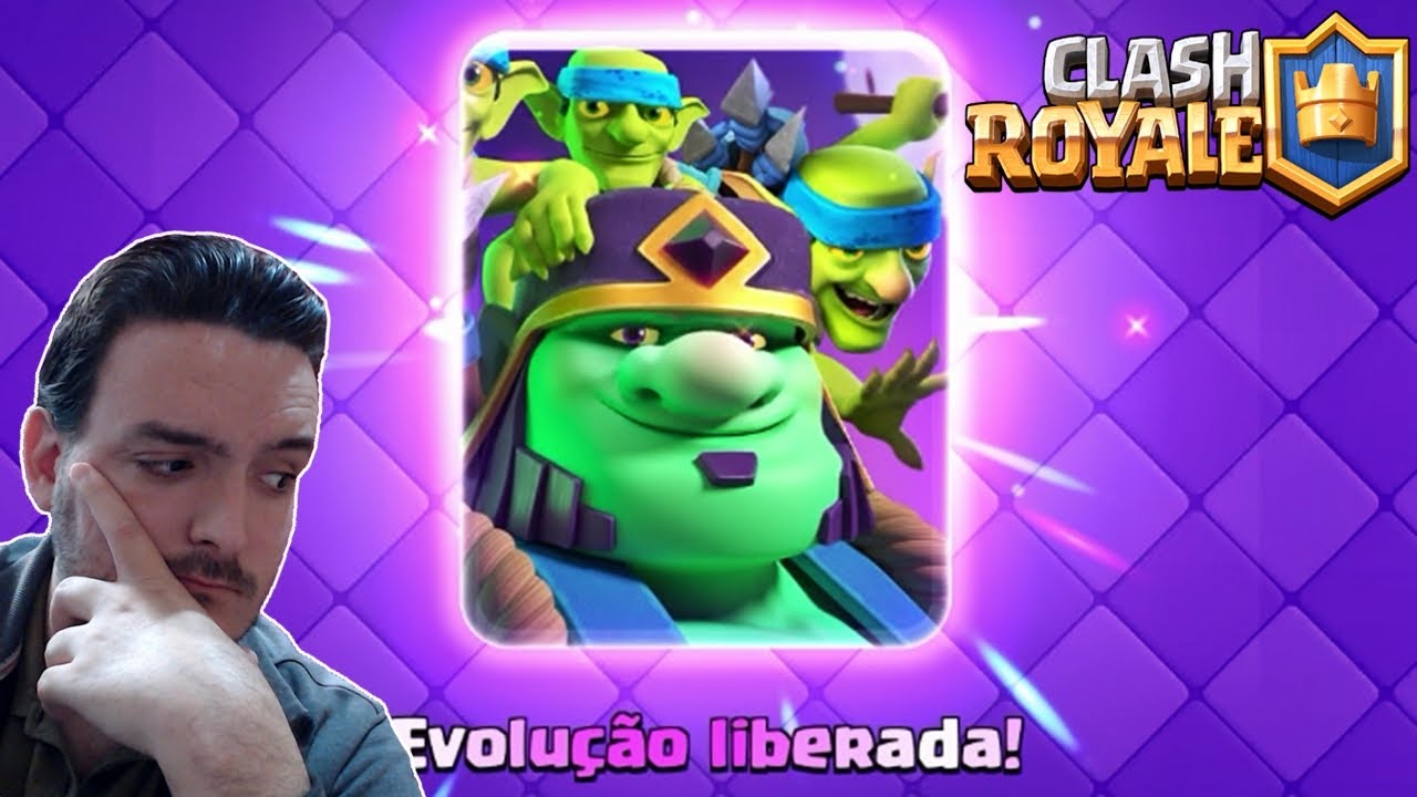 DESBLOQUEEI E TESTEI A EVOLUÇÃO DO GOBLIN GIGANTE NO CLASH ROYALE