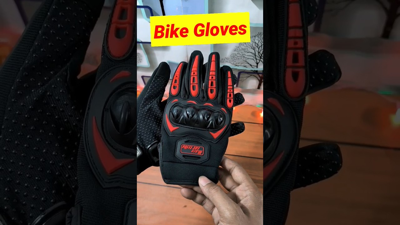 300₹ Bike Gloves Unboxing😍 #shorts #flipkart #unboxing #amazon
