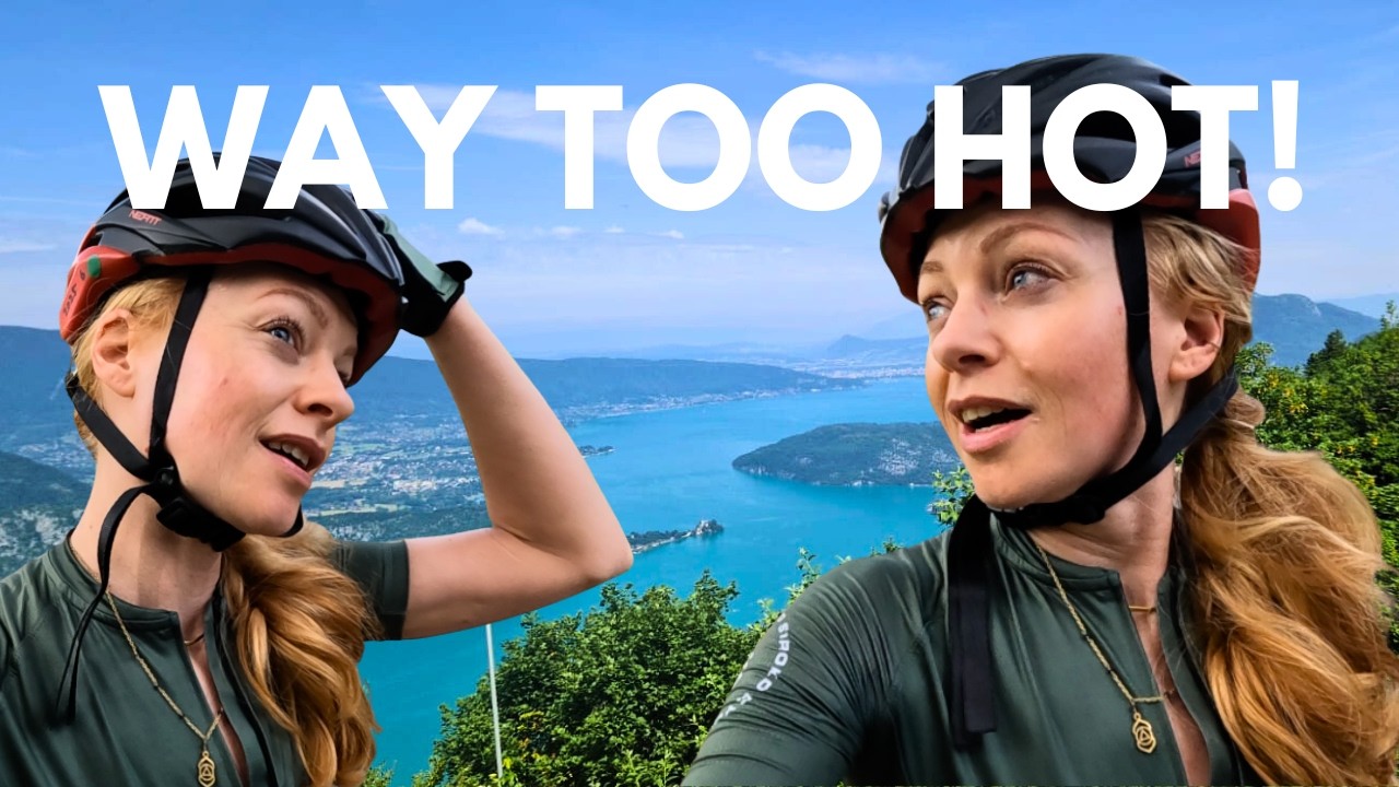 This was MUCH harder than I anticipated! Cycling up Col de la Forclaz above Annecy