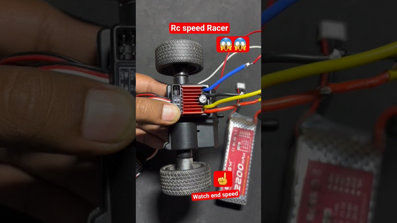 Brushed Esc With Rc Speed Car | Hobbywing Quicrun Esc Testing #brushedesc #ytshorts #shorts